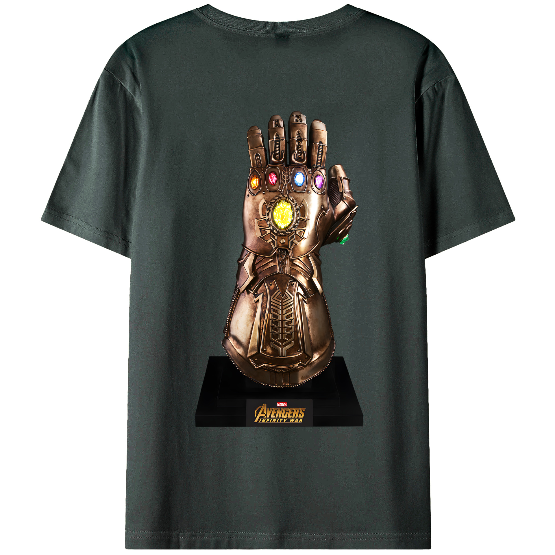（画像用） アベンジャーズ The Avengers 綿100％ メンズ半袖Tシャツ（バックプリント） 通気性